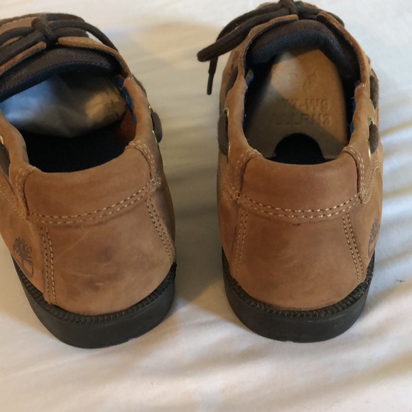 Timberland leather moccasin boat shoes - Picture 4 of 7